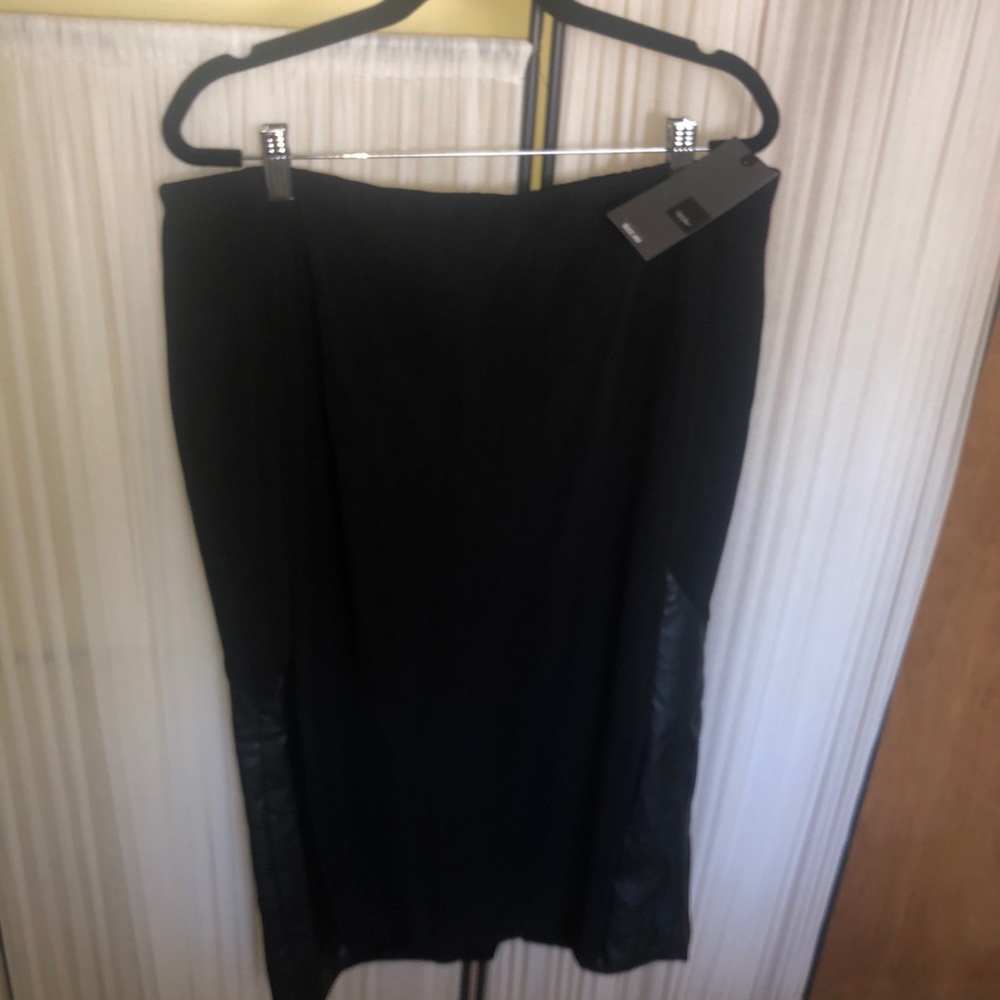 Mossimo Pencil skirt Sz L Faux Leather NWT